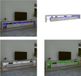 vidaXL Tv-meubel met LED-verlichting 290x36,5x40 cm betongrijs