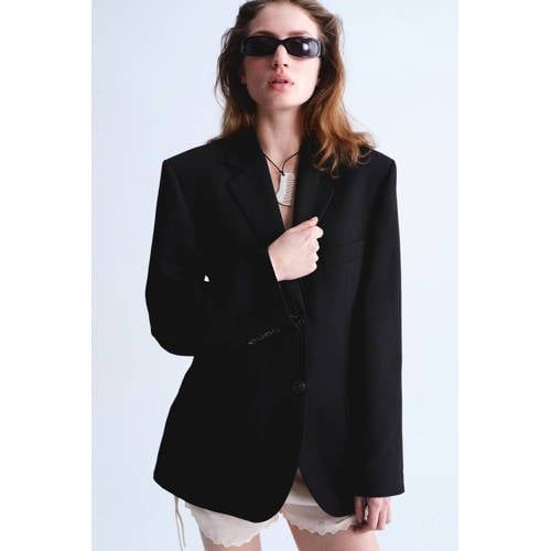 Mango Getailleerde Blazer Zwart