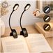 Mvolo® Leeslampje voor Boek Bundel - 2x LED Leeslamp met Klem - Dimbaar - Amber Licht
