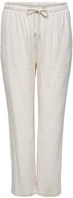 ONLY CARMAKOMA CARSIESTA HW PULL-UP LINEN BL PNT NOOS Dames Broek