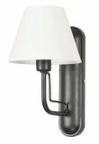 Eris Lampe murale noire avec abat-jour blanc, modèle ERIS 7-863