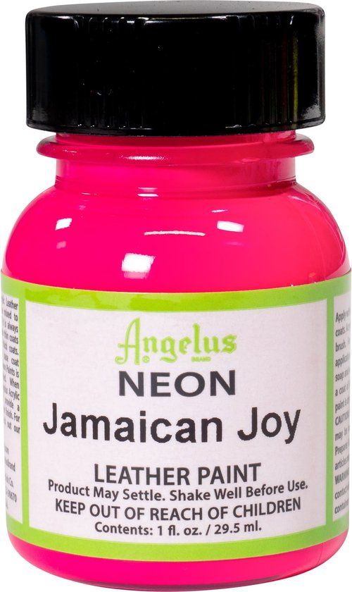 Angelus Leather Acrylic Paint - Neon Jamaican Joy - 29.5ml