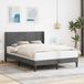Maison Exclusive - Lit exclusif - Structure de lit avec tête de lit, gris foncé, 153 x 203 cm, revêtement en velours