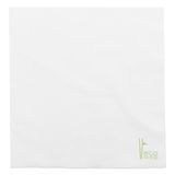 Servetten Eco-Bamboo Servetten P. 1/4 'Eco-Bamboo' 70 G/M2, 25 x 25 cm, wit, bamboe, 100 stuks