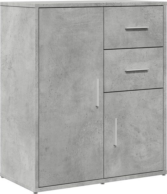 vidaXL Dressoir 60x31x70 cm bewerkt hout betongrijs