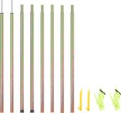 Prolenta Maison Exclusive - 2 stuks stangen voor zonwering, 250 cm lang, verzinkt staal