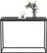 en.casa Console tafel Kittilä 80x100x30 cm zwart mat en marmer