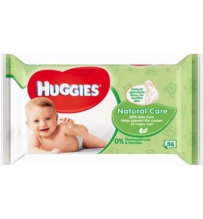 Huggies Babydoekjes Natural Care 56 stuks