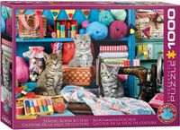 Kittens Eurographics Puzzel Katten in het Naaiatelier 1000 stukjes Greg Cuddiford