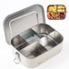 Unyqoos® roestvrijstalen lunchbox met 5 vakken