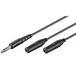 ELECTROVISION 6.35mm Jack m - 2x 6.35mm Jack v stereo audio splitter kabel - 1.2 meter