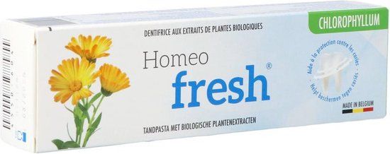 Homeofresh Tandpasta Chlorophyllum Tube 75ml - Met fluoride - Gezond tandvlees
