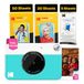 KODAK Printomatic Volledige Kleur Camera – 75 Vellen BUNDEL – Zink 2x3" Plakfoto Papier – Blauw