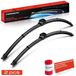 BMW Essuie-glaces - Jeu d'essuie-glaces - 2 pièces - 650/450 mm - Essuie-glaces plats - Fixation à bouton-poussoir - Convient pour BMW Série 5 F10 F07 F11