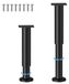Solidchoice - Set de 2 pieds de meuble réglables en métal pour lits et meubles