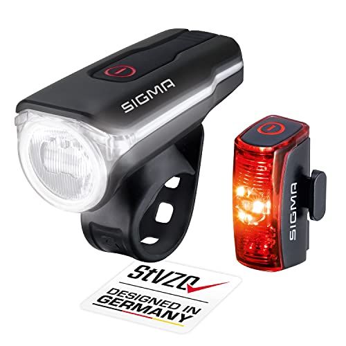 SIGMA SPORT Sigma AURA 60 USB Fietsverlichting Set - 60 Lux + INFINITY Achterlicht - Oplaadbaar