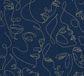 A.S. Création Pintwalls III Vliesbehang - Blauw Goud - 53cm x 1005cm
