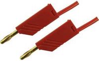 SKS Hirschmann MLN 25/2,5 RT Meetsnoer Banaanstekker 4 mm 25 cm Rood