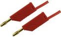 SKS Hirschmann MLN 25/2,5 RT Meetsnoer Banaanstekker 4 mm 25 cm Rood