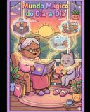 Mundo Bela e Pipoca Mundo Mágico do Dia a Dia: Um Livro de Colorir Encantado com 25 Cenas Mágicas