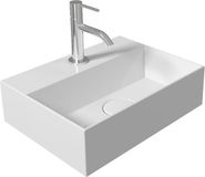 Salenzi Fontein Spy 40x30cm Mat Wit met Clickwaste