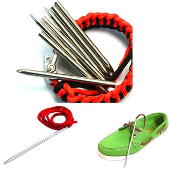 2 pack Paracord naalden met schroefdraad