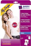 Avery-Zweckform My Design T-Shirt MD1002 Inkjet-textielfolie DIN A4 Voor licht textiel, Geoptimaliseerd voor inkjet 10
