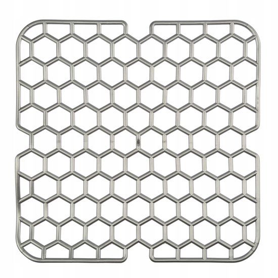 Galicja Roostermat voor spoelbak zacht vierkant grijs 28,5 cm