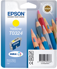 Epson Pencils inktpatroon Yellow T0324 DURABrite Ink single pack / geel