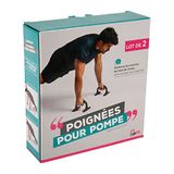 UPFIT - Ergonomische push-upgrepen – een paar – voor het oefenen van pompoefeningen met het hoogste comfort – antislip steunen – ontworpen om polspijn te voorkomen