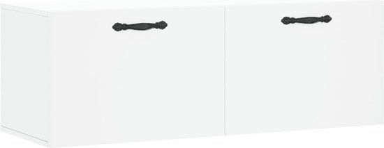 vidaXL Wandkast 100x36,5x35 cm bewerkt hout wit