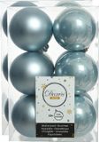 Decoris Kerstballen - 24 stuks - Lichtblauw - 6 cm - Kunststof - Mat/Glans