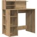 Bureau Table De Travail Table D'Écriture Chêne Artisanal 90 x 48 x 101,5 cm Bois d'Ingénierie