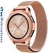4You Webventures Rosezilver Milanese Metalen Bandje voor Samsung Gear S3, Galaxy Watch 46mm, Asus, LG, Kronoz, Seiko en Pebble – 22 mm