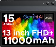 DOOGEE Tab E3 Pro - Tablet - Android 15 - 32GB RAM + 256GB ROM - 13 inch - 90Hz - 4G LTE - Octa-Core Helio G100 - 11000mAh/18W - Gemini AI - 13MP + 8MP Camera - Zwart