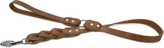 Beeztees Connex - Hondenriem - Leer - Cognac - 100cm x 18mm