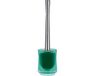Spirella Toiletborstel met Houder – Wc Borstel Houder van Acryl met Roestvrijstalen Handgreep – Toiletborstelhouder Badkamer Accessoires
