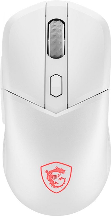 MSI VERSA 300 WIRELESS White - Gaming Muis - 2.4GHz / Bluetooth 5.3 / USB 2.0 - Tot 50 uur Batterijduur