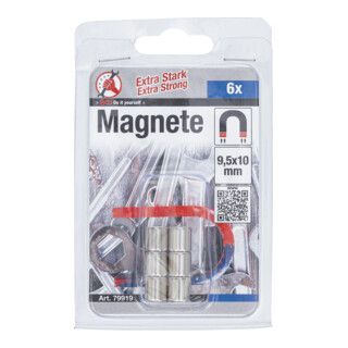 BGS Magneetset - Ø 9,5 mm - 6-dlg.
