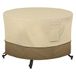 CLASSIC ACCESSORIES 56-033-011501-00 Veranda Ronde vuurschaaltafelafdekking, 142,2 cm, kiezelsteen/schors/aarde