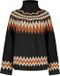 Superdry Fairisle Pull à col roulé Femme Charcoal Marl