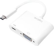 LogiLink USB-C - VGA Ladeadapter, wit