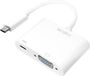 LogiLink USB-C - VGA Ladeadapter, wit
