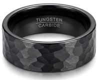Mauro Vinci Heren Ring Zwart - Wolfraam - Maat 10