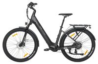Vélo électrique de ville - Vélo électrique pour la ville - Moteur brushless 250W - Batterie lithium 48V - Autonomie de plus de 60 km - Deux places - Roues 70 cm - Gris