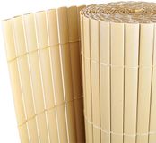 vidaXL Hekpanelen Geel PVC