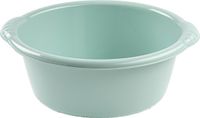 PLASTICFORTE teiltje/afwasbak rond - Set van 2x stuks - 10 liter - mintgroen - kunststof