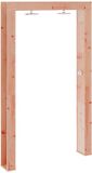 vidaXL Douche d'extérieur 226 cm Bois de douglas massif et acier inoxydable Naturel