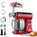 VEVOR Multifunctionele Keukenmachine met Kantelbare Kop 7 liter 2-in-1 1000 W Rood