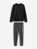 Next - Heren - Pyjama met lange mouwen - Zwart